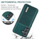 Samsung Galaxy S24+ 5G DG.MING M1 Series 3-Fold Multi Card Wallet + Magnetic Phone Case - Green