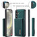 Samsung Galaxy S24+ 5G DG.MING M1 Series 3-Fold Multi Card Wallet + Magnetic Phone Case - Green