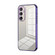 Samsung Galaxy S24+ 5G Transparent Plating Fine Hole Phone Case - Purple