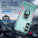 Samsung Galaxy S24+ 5G Pioneer Armor Heavy Duty PC + TPU Phone Case with Holder - Green+Pink