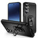 Samsung Galaxy S24+ 5G Pioneer Armor Heavy Duty PC + TPU Phone Case with Holder - Black