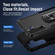 Samsung Galaxy S24+ 5G Pioneer Armor Heavy Duty PC + TPU Phone Case with Holder - Black