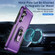 Samsung Galaxy S24+ 5G Pioneer Armor Heavy Duty PC + TPU Phone Case with Holder - Purple+Black