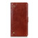 Samsung Galaxy S24 Copper Buckle Nappa Texture Leather Phone Case - Brown