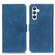 Samsung Galaxy S24 KHAZNEH Retro Texture Horizontal Flip Leather Phone Case - Blue