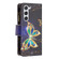 Samsung Galaxy S24 5G Colored Drawing Pattern Zipper Leather Phone Case - Big Butterfly