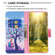 Samsung Galaxy S24 5G Colored Drawing Pattern Leather Phone Case - Owl