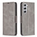 Samsung Galaxy S24 5G Lambskin Texture Pure Color Flip Leather Phone Case - Grey