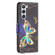Samsung Galaxy S24 5G Colored Drawing Pattern Leather Phone Case - Big Butterfly