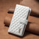 Samsung Galaxy S24 5G Diamond Lattice Zipper Wallet Leather Flip Phone Case - White