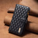 Samsung Galaxy S24 5G Diamond Lattice Zipper Wallet Leather Flip Phone Case - Black