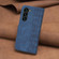 Samsung Galaxy S24 5G Plaid Embossed Leather Phone Case - Blue