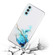 Samsung Galaxy S24 5G Hollow Marble Pattern TPU Phone Case - Blue