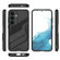 Samsung Galaxy S24 5G Punk Armor 2 in 1 PC + TPU Shockproof Phone Case with Invisible Holder - Black