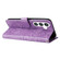 Samsung Galaxy S24 Embossed Sunflower Leather Phone Case - Purple