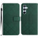 Samsung Galaxy S24 5G Rhombic Grid Texture Leather Phone Case - Green