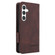 Samsung Galaxy S24 5G Magnetic Clasp Leather Phone Case - Brown