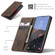 Samsung Galaxy S24 CaseMe 013 Multifunctional Horizontal Flip Leather Phone Case - Coffee