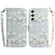 Samsung Galaxy S24 5G 3D Colored Horizontal Flip Leather Phone Case - Magnolia