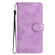 Samsung Galaxy S24 5G Flower Embossing Pattern Leather Phone Case - Purple