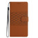 Samsung Galaxy S24 5G Diamond Embossed Skin Feel Leather Phone Case - Brown