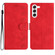 Samsung Galaxy S24 5G Seven Butterflies Embossed Leather Phone Case - Red