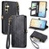 Samsung Galaxy S24 5G Geometric Zipper Wallet Side Buckle Leather Phone Case - Black