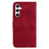 Samsung Galaxy S24 5G 7-shaped Embossed Leather Phone Case - Red