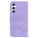 Samsung Galaxy S24 5G 7-shaped Embossed Leather Phone Case - Purple