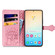 Samsung Galaxy S24 5G Cat and Dog Embossed Leather Phone Case - Pink