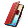 Samsung Galaxy S24 5G CaseNeo Splicing Dual Magnetic Buckle Leather Phone Case - Red