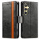 Samsung Galaxy S24 5G CaseNeo Splicing Dual Magnetic Buckle Leather Phone Case - Black