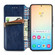 Samsung Galaxy S24 5G Cubic Grid Pressed Magnetic Leather Phone Case - Blue
