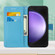 Samsung Galaxy S24 5G Colored Drawing Pattern Plain Weave Leather Phone Case - Caring Butterfly