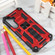 Samsung Galaxy S24 5G Armor Shockproof TPU + PC Magnetic Phone Case with Holder - Red Samsung Galaxy S24 5G Armor Shockproof TPU + PC Magnetic Phone Case with Holder - Red