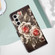 Samsung Galaxy S24 5G Colored Drawing Pattern Plain Weave Leather Phone Case - Roses On Black