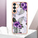 Samsung Galaxy S24 5G Electroplating IMD TPU Phone Case - Purple Flower