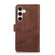 Samsung Galaxy S24 5G Wristband Card Slot Leather Phone Case - Coffee