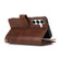 Samsung Galaxy S24 5G Wristband Card Slot Leather Phone Case - Coffee
