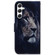 Samsung Galaxy S24 5G Coloured Drawing Flip Leather Phone Case - Lion