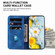 Samsung Galaxy S24 5G Lily Embossed Leather Phone Case - Dark Blue