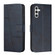 Samsung Galaxy S24 Stitching Calf Texture Buckle Leather Phone Case - Blue