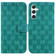 Samsung Galaxy S24 5G Double 8-shaped Embossed Leather Phone Case - Green