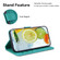 Samsung Galaxy S24 5G Double 8-shaped Embossed Leather Phone Case - Green