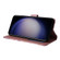 Samsung Galaxy S24 5G Marble Bronzing Stitching Leather Phone Case - Purple
