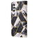 Samsung Galaxy S24 5G Marble Bronzing Stitching Leather Phone Case - Black