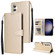 Samsung Galaxy S24 5G Multifunctional Horizontal Flip Leather Phone Case with Three Card Slot - Gold
