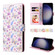 Samsung Galaxy S24 5G Bronzing Painting RFID Leather Case - Pansies