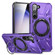 Samsung Galaxy S24 5G MagSafe Magnetic Shockproof Phone Case with Ring Holder - Purple