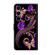 Samsung Galaxy S24 5G Crystal 3D Shockproof Protective Leather Phone Case - Purple Flower Butterfly